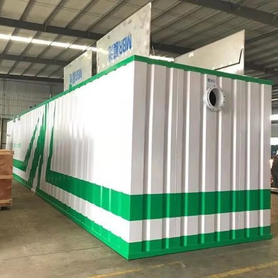 comprar Controle automático elétrico PLC Siemens Pacote Mbbr de aço inoxidável integrado Containerizado Usina de tratamento de esgoto doméstico e industrial online manufacture