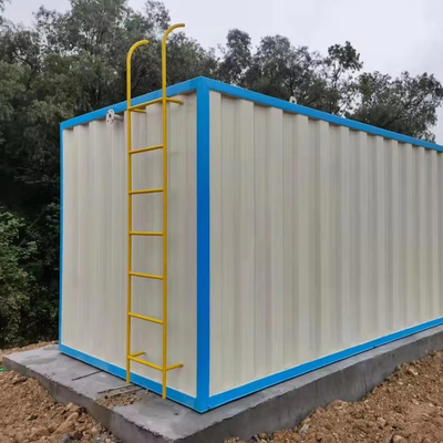 comprar Controle automático elétrico MBBR MBR Estação de tratamento de águas residuais embaladas Equipamento de tratamento de esgoto em recipientes online manufacture