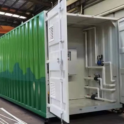 comprar 50/100/200m3/d MBR Bioreator Containerized Plant de Tratamento de Esgoto Com Controle Elétrico Automático PLC  Compact Design Fabricação em linha