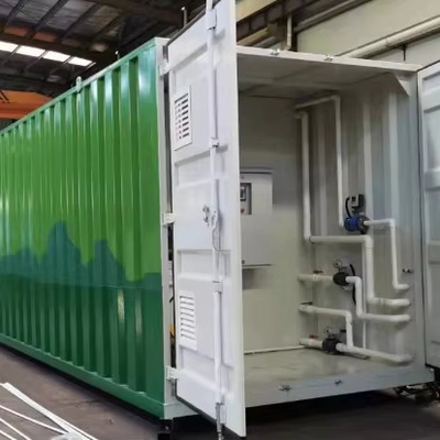 comprar 50/100/200m3/d MBR Bioreator Containerized Plant de Tratamento de Esgoto Com Controle Elétrico Automático PLC Siemens Compact Design online manufacture