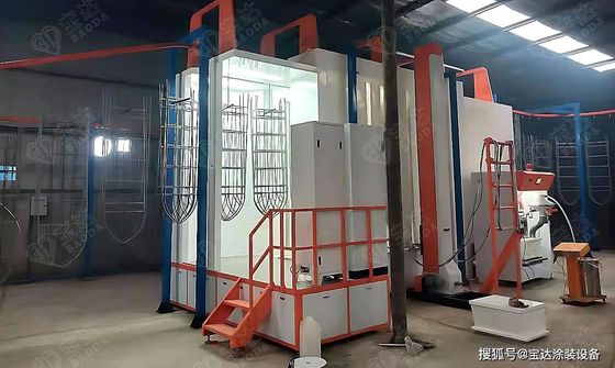 comprar Cabine de revestimento em pó personalizável para peças metálicas Móveis Componentes automotivos Cabine de pintura industrial em pó online manufacture