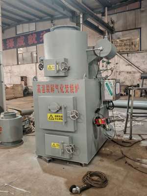 comprar Incinerador de resíduos médicos com temperatura de combustão entre 850°C e 1300°C para tratamento de resíduos perigosos a diesel ou a gás natural Fabricação em linha
