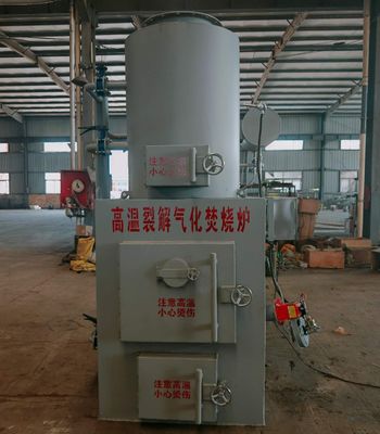 comprar Incinerador de resíduos hospitalares com queimador de alta velocidade de 15 kg-10 t por lote e garantia de 1 ano para o descarte de resíduos biomédicos online manufacture