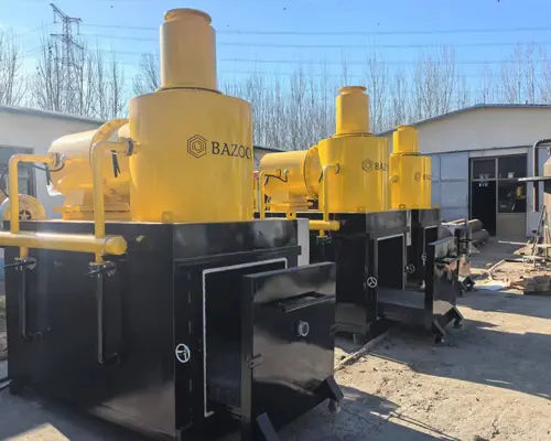 comprar Incinerador de resíduos hospitalares de 15 kg-10 t por lote com revestimento refratário de parede dupla e garantia de 1 ano online manufacture