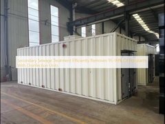 Tratamento secundário de esgoto elimina de forma eficiente 95-99% dos poluentes com unidades de desinfecção