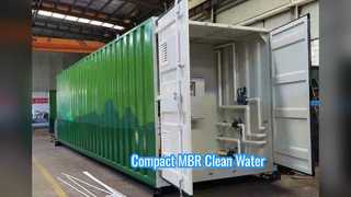 Tratamento de águas residuais de planta compacta MBR