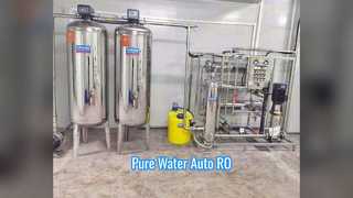 Filtragem RO automática de água pura em aço inoxidável