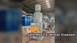 Descarte seguro do incinerador de resíduos médicos